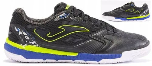 Joma Liga 5 2401 IN Hallenschuhe, Herren, Schwarz, Größe 42 - Hochwertige Joma Hallenschuhe für Indoor-Fußball, mit Lederoberfläche für perfekten Komfort und EVA-Sohle für optimale Stoßdämpfung. Ideal für anspruchsvolle Spieler!