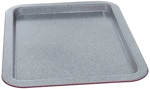 Tognana Porcellane W444136GGBO Rechteckiger Backofen, Karbonstahl, Backofen, rechteckig, Grau, Rot, Karbonstahl, Emaille