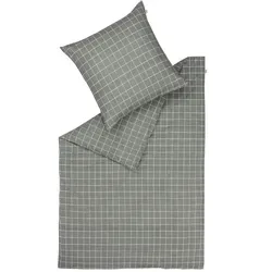 SCHÖNER WOHNEN Kollektion Bettwäsche-Set, grau - Bettwäsche-Set in elegantem Grau, aus hochwertigen Materialien für besten Schlafkomfort. Maße: B: 135 cm, ideal für kuschelige Winternächte.