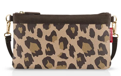 reisenthel Handtasche Mini Pouch Leo Macchiato LO6048 - Reisetaschen: Stilvolle Mini-Tasche im Leoparden-Print aus hochwertigem recyceltem Polyester, ideal für modebewusste Frauen, die Praktikabilität und Eleganz schätzen.