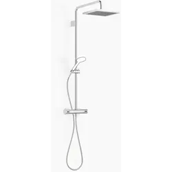 Dornbracht Showerpipe mit Brause-Thermostat in weiß von Dornbracht