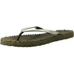 Ilse Jacobsen cheerful01 410 army - Damen Slipper in Dunkelgrün - Größe 38 - Leichte und flexible Damen Slipper aus Luftgummi mit rutschfester Sohle und sanftem Fußbett. Ideal für den täglichen Einsatz und bequemes Tragen.