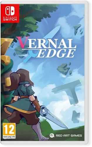 Vernal Edge - Switch [EU Version] - Nintendo Switch-Spiel mit aufregendem Pixel-Art-Metroidvania, in dem du Vernal hilfst, ihren Vater zu finden und Geheimnisse in der schwebenden Welt von Haricot zu enthüllen.