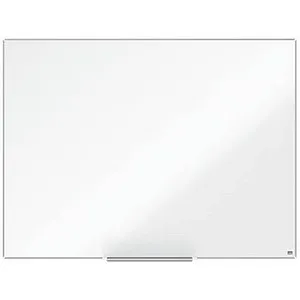 Nobo Whiteboard Impression Pro Emaille 1915396, 90 x 120 cm - Konferenz und Präsentation – Hochwertiges, kratzfestes Whiteboard mit elegantem Aluminiumrahmen, ideal für intensiven Gebrauch und rückstandsfrei zu reinigen.