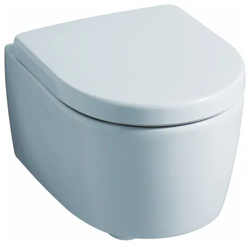 Geberit iCon Tiefspül-WC kurz 6 Liter wandhängend - Weiß Alpin KeraTect - Hochwertiges wandhängendes Tiefspül-WC mit 6 Liter Spülvolumen, ideal für moderne Badezimmer und platzsparende Lösungen.
