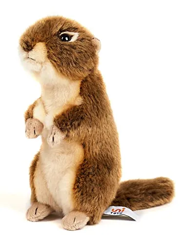 Uni-Toys - Ziesel, stehend - 20 cm (Höhe) - Plüsch-Erdhörnchen - Plüschtier, Kuscheltier