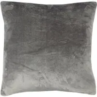 Bestlivings Kissenhülle Kuschel Kissenbezug mit Reißverschluss 45 x 45 cm Anthrazit