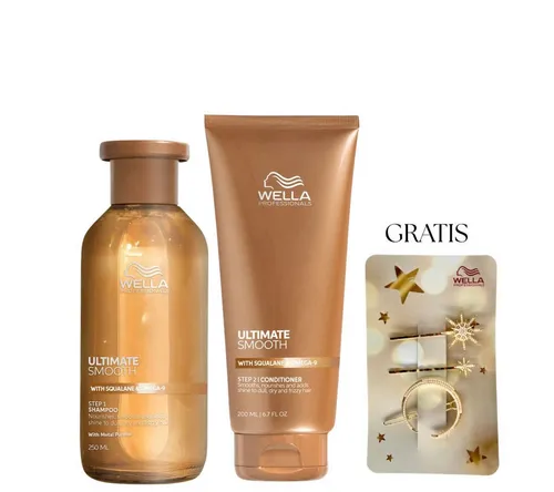 Wella Professionals Haarpflege-Set Ultimate Smooth Duo - 3-teiliges Set mit hochwertigen Haarpflegeprodukten für geschmeidiges Haar. Inklusive Wella Haaraccessoires für ein perfektes Styling.