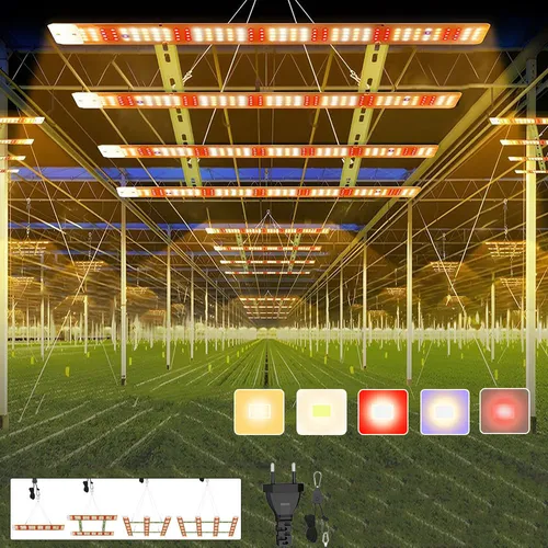 LED 80W Ultrahelle Panel Pflanzenlampe - Garten- & Gewächshaus-Zubehör, mit Vollspektrum-Technologie für optimales Pflanzenwachstum und energiesparend bei nur 40W Verbrauch
