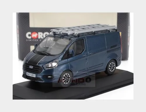 1:43 VANGUARDS Ford England Transit Custom Van 2018 Blue Met VA15104 Modellbau