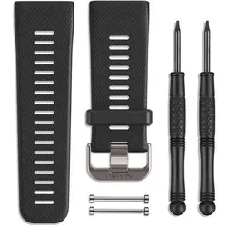 Schwarzes Armband für vivoactive HR - Smartwatch Zubehör mit umfassendem Kit: Armband, Federstifte und Werkzeuge zum einfachen Entfernen der Federstifte.