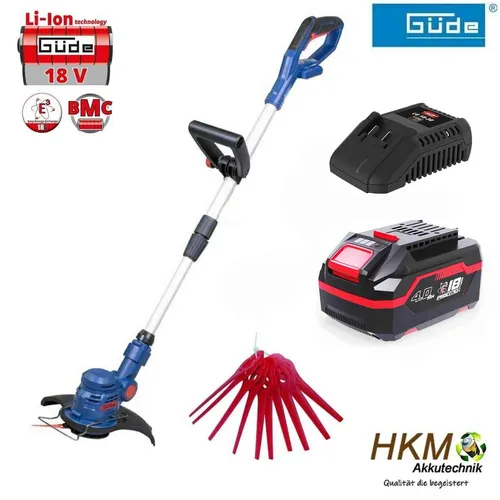 Güde Rasentrimmer Kantenschneider RT 18V Akku 4.0 Ah / Ladegerät 3A