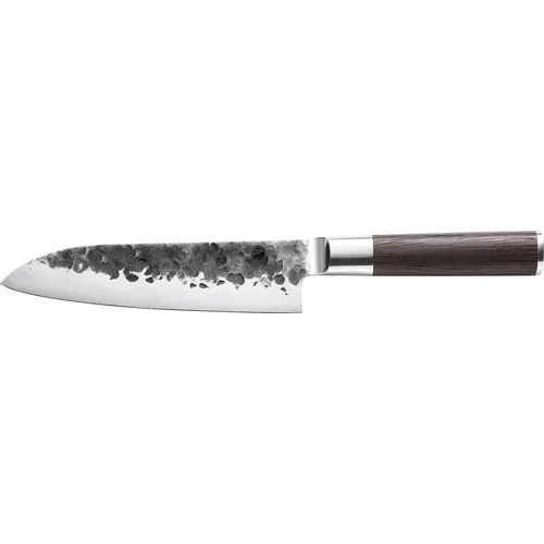Zassenhaus Santokumesser KYOTO - Präzision und Eleganz für Ihre Küche - Küchenmesser mit hochwertiger Stahlklinge und ergonomischem Wenge-Holzgriff für perfekten Halt. Ideal für präzises Schneiden von Gemüse, Fleisch und Fisch.