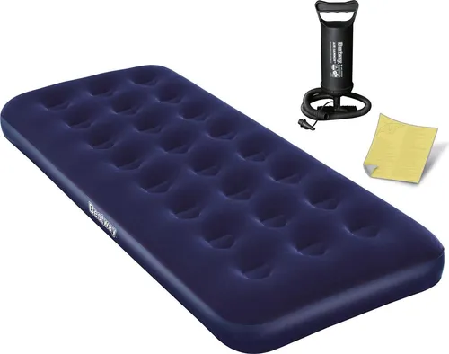 Aufblasbare Matratze 185x76x22 cm mit Bestway 67000 Kolbenpumpe