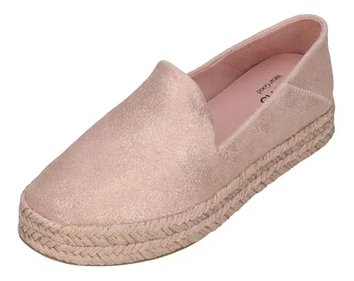 TOMS Slipper Leder Espadrille für Damen, Gr. 39, pink von TOMS