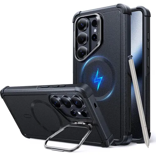 ESR Cyber Armor Kickstand für Samsung Galaxy S26 Ultra - Robuste Mobiltelefontasche mit Kickstand-Funktion für bequemes Multimedia-Entertainment. Ideal für den täglichen Gebrauch und optimaler Schutz für Ihr Gerät.