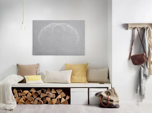 A.S. Création Leinwandbild trees 4, Abstrakt, Kinder, Kunst (1 St), Keilrahmen Bild Baum Grafisch Leinwand-Bild Wohnzimmer modern Wandbild