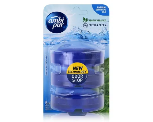 ambi pur WC-Duftspüler Ambi Pur WC-Frische Fresh Water & Mint Nachfüller 3x55ml (1er Pack)