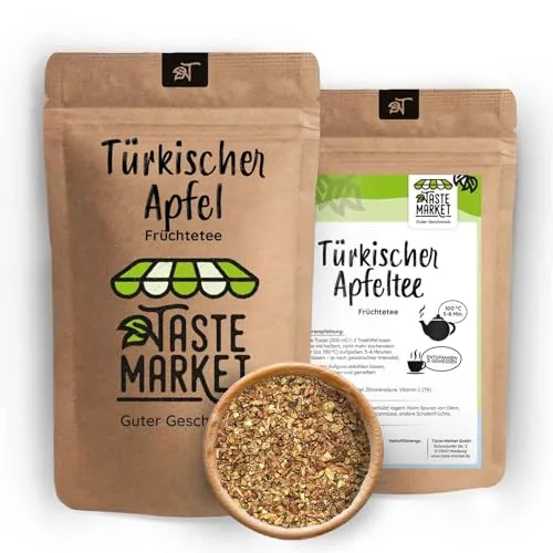 Türkischer Apfeltee 200 g loser Früchtetee Apfel Tee 100% Geschmack von Taste Market