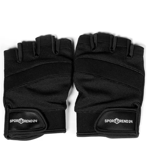 Sporttrend 24® Trainingshandschuhe M schwarz | Fitnesshandschuhe Sporthandschuhe