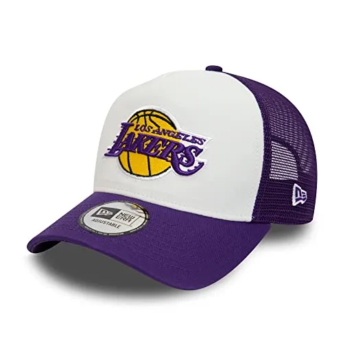 New Era Adjustable Trucker Cap - Los Angeles Lakers lila - Hüte & Mützen, stylische Trucker Cap in lila für Fans der Los Angeles Lakers, perfekter Freizeitlook und anpassbare Größe für optimalen Tragekomfort.