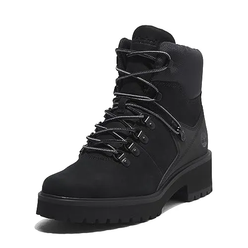 Timberland Damen Carnaby Cool Hiker Fashion Boot, Schwarz - Wanderschuhe mit modernem Design, ideal für Outdoor-Abenteuer und gleichzeitig bequem durch die weite Passform.