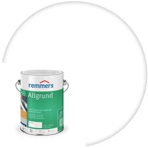 Remmers Allgrund Weiß, 2,5 Liter - Vielseitiger Haftgrund für Metall, Holz & Kunststoffe - Grundierungen mit exzellenter Haftung, Rostschutz und isolierender Wirkung gegen Holzinhaltsstoffe, ideal für innen und außen.