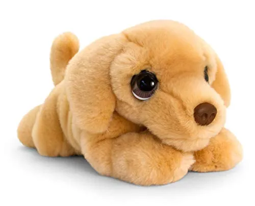 Lashuma Keel Toys Plüschtier Hund Labrador beige, Kuscheltier liegend 25 cm