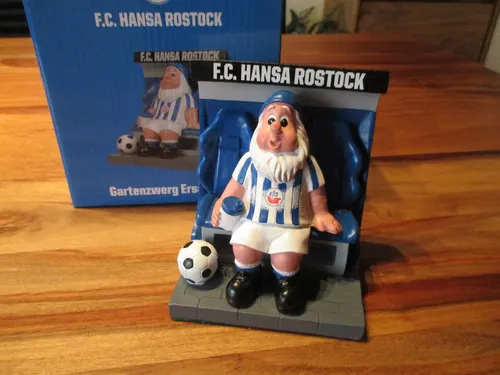 F.C. Hansa Rostock Gartenzwerg Ersatzbank in blau von F.C.Hansa Rostock
