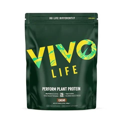 Produktbild Vivo Life Perform Raw Veganes Proteinpulver Kakao-Geschmack