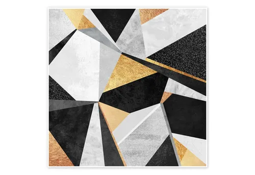 Poster & Bildende Kunst Gold von Posterlounge