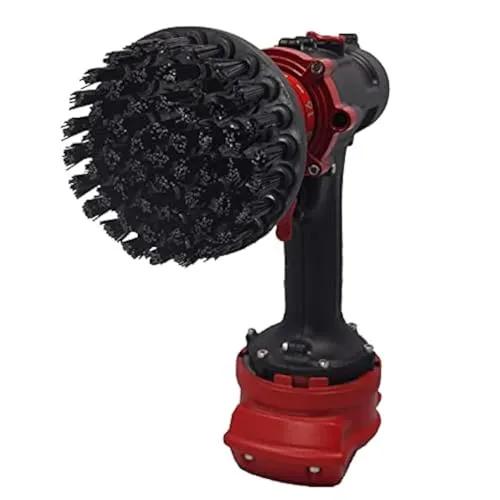 Kornely Premium Bohrbürste Professional – Extra-Hart 10 cm Schwarz | Kratzfreie Heavy-Duty Reinigungsbürste für Beton, Ziegel, Stein, Metall, Mauerwerk, Garage, Grills, Rost und Bauwerkzeuge