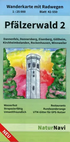 Pfälzerwald 2, Blatt 42-550, 1 : 25 000 | Buch | 9783960991045