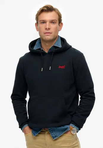 Superdry Kapuzensweatshirt Essential Logo Hoodie Hb blau XXXL - Herren-Sweatshirt aus 80% Baumwolle, modischer loose fit mit Kängurutasche und pflegeleichtem Material – ideal für lässige Outfits.
