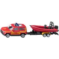 BLISTER Land Rover Defender mit Boot, Modellfahrzeug