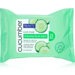 Beauty Formulas Cucumber Feuchttücher mit Gurkenextrakt 25 St.