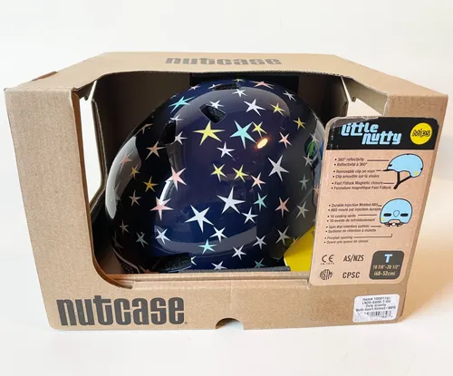 Nutcase Little Nutty MIPS Fahrradhelm 'Stars Are Born' - 48-52 cm - Fahrradhelm für Kinder mit MIPS-Technologie für zusätzlichen Schutz. Ideal für sichere Abenteuer auf dem Rad in einem bunten Design.