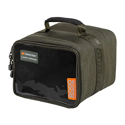 Tandem Baits Phantom Große wasserdichte Angelzubehör-Tasche Angeltasche Karpfenzubehör-Angelkoffer Angelzubehör Umhängetasche Wasserfeste Tasche aus Duranylon Endstücke PVA Bleie Haken