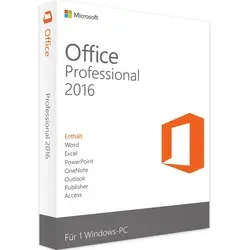 Produktbild Microsoft Office 2016 Professional | Vollversion für Windows