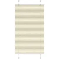 vidaXL Plissee Creme 80x100 cm Stoffbreite 79,4 cm Polyester 4015275