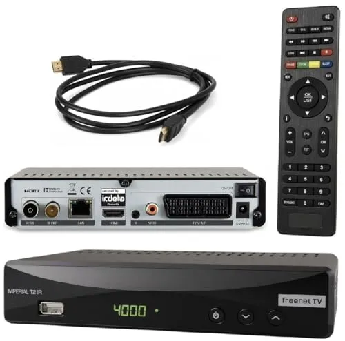 Imperial T2 IR Plus DVB-T2 Receiver mit 3 Monaten FREENET TV