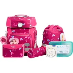 SCHOOL-MOOD® Schulranzen Champion Maxx Pro, Klara - Stylischer Schulranzen für optimale Ergonomie, ausgestattet mit reflektierenden Elementen für mehr Sicherheit im Straßenverkehr.