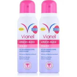 Vionell Geruchs-Block Intim Deo 125ml - Sanft im Intimbereich (2er Pack)