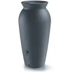 YourCasa Regentonne 120-230 Liter [DropCatcher] mit Filterkorb, 230 l, Frostsicher, Filterkorb, Wasserhahn schwarz 230 l