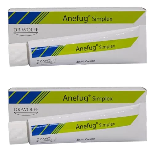 Anefug simplex 2 x 40ml Sparset - Getönte Creme für unreine und zu Akne neigende Haut - mild desinfizierend und hautberuhigend - mit Pharma Perle give-away