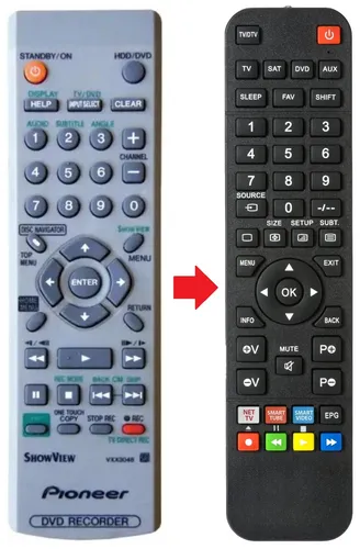 Pioneer Fernbedienungen von ARKAIA