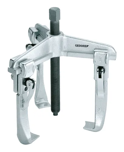 Gedore Blau 1.07/3-E Schnellspann-Abzieher 3-armig - Abzieher mit 250 x 200 mm, bietet schnelle und einfache Anwendung für effizientes Abziehen von Lagern und Zahnrädern.