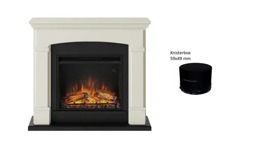 TAGU Helmi Elektrokamin 23 Zoll LED Powerflame - Eleganter Elektrokamin mit LED-Flammeneffekt und leisem Heizbetrieb. Ideal für gemütliche Abende, einfache Montage ohne Werkzeuge. Perfekt für Räume bis 37 m².