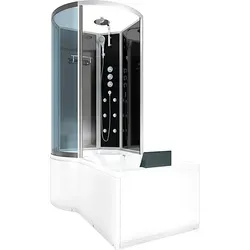 Kombination Badewanne Dusche K50-R32 Duschtempel 100x170 cm