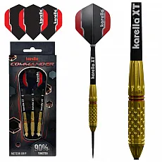 Winsport Steeldart Karella Commander Gold 22g - Hochwertige 90% Tungsten Darts - Pfeile für Steeldart mit 22 g Gewicht, 90% Tungsten für optimale Präzision und Langlebigkeit, ideal für ambitionierte Spieler.